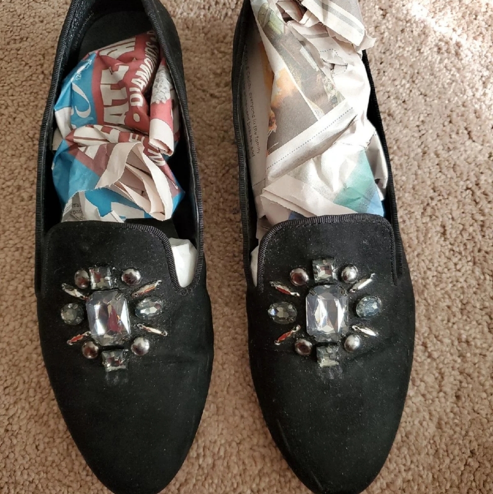 Simply Vera Vera Wang Bari Smoking Flats - Picture 8 of 12